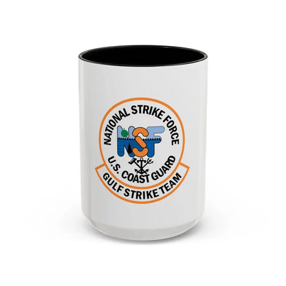 USCG Gulf Strike Team NSF (U.S. Coast Guard) Accent Coffee Mug 15oz Black - Go Mug Yourself