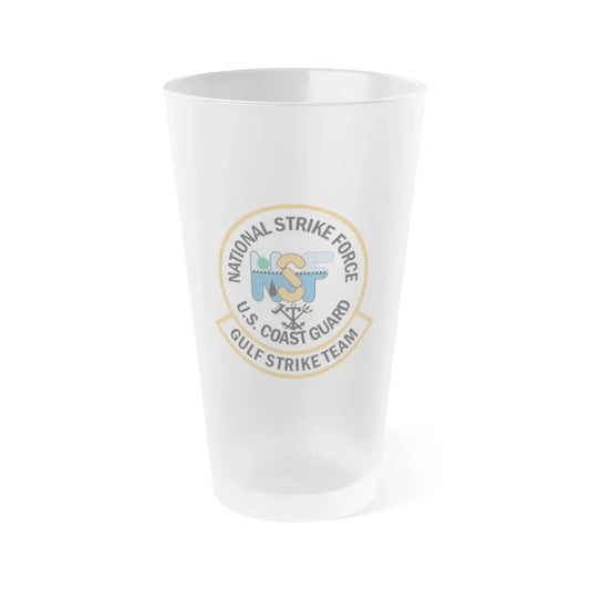 USCG Gulf Strike Team NSF (U.S. Coast Guard) Frosted Pint Glass 16oz Default Title - Go Mug Yourself