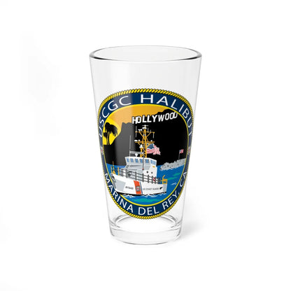 USCG Halibut Marina Del Ray CA (U.S. Coast Guard) Pint Glass 16oz-16oz-Go Mug Yourself