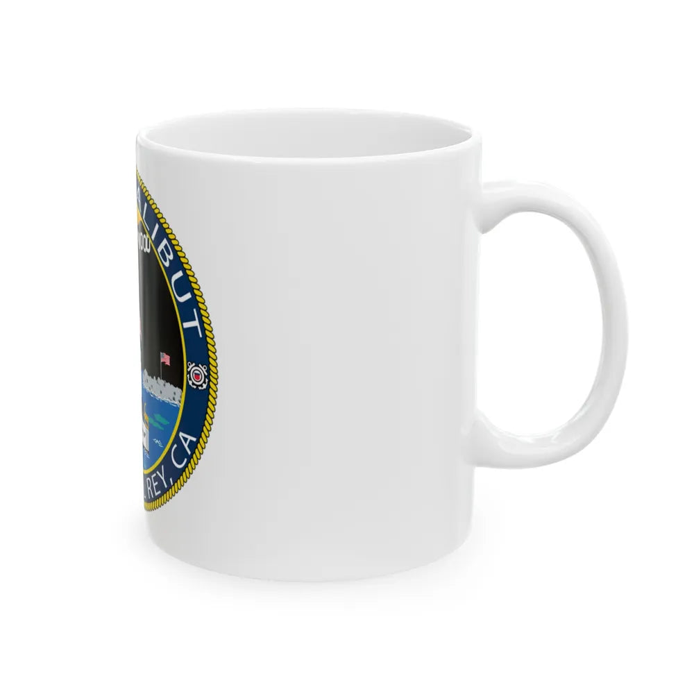 USCG Halibut Marina Del Ray CA (U.S. Coast Guard) White Coffee Mug-Go Mug Yourself