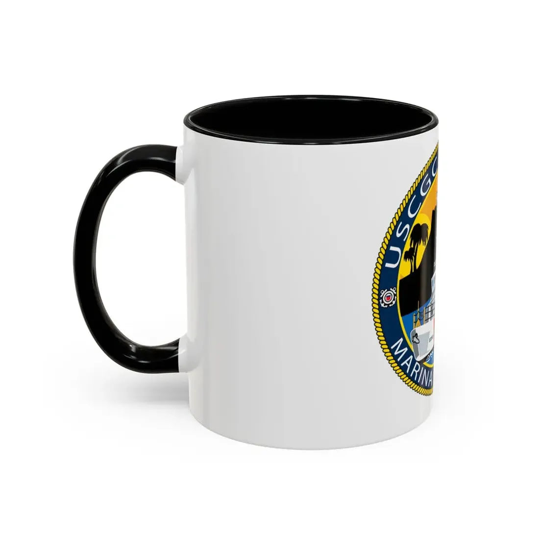 USCG Halibut Marina Del Ray CA (U.S. Coast Guard) Accent Coffee Mug - Go Mug Yourself