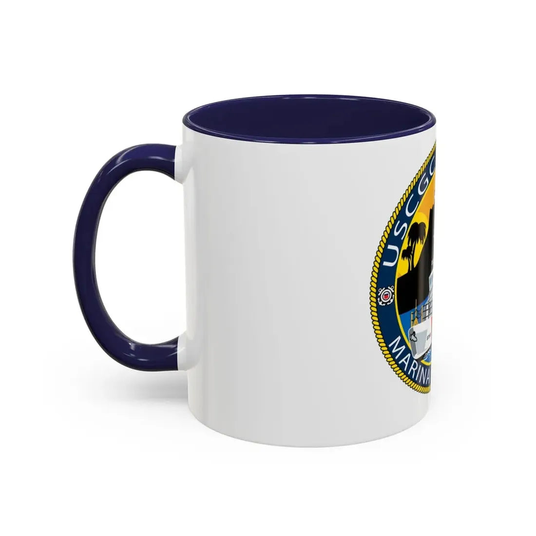 USCG Halibut Marina Del Ray CA (U.S. Coast Guard) Accent Coffee Mug - Go Mug Yourself