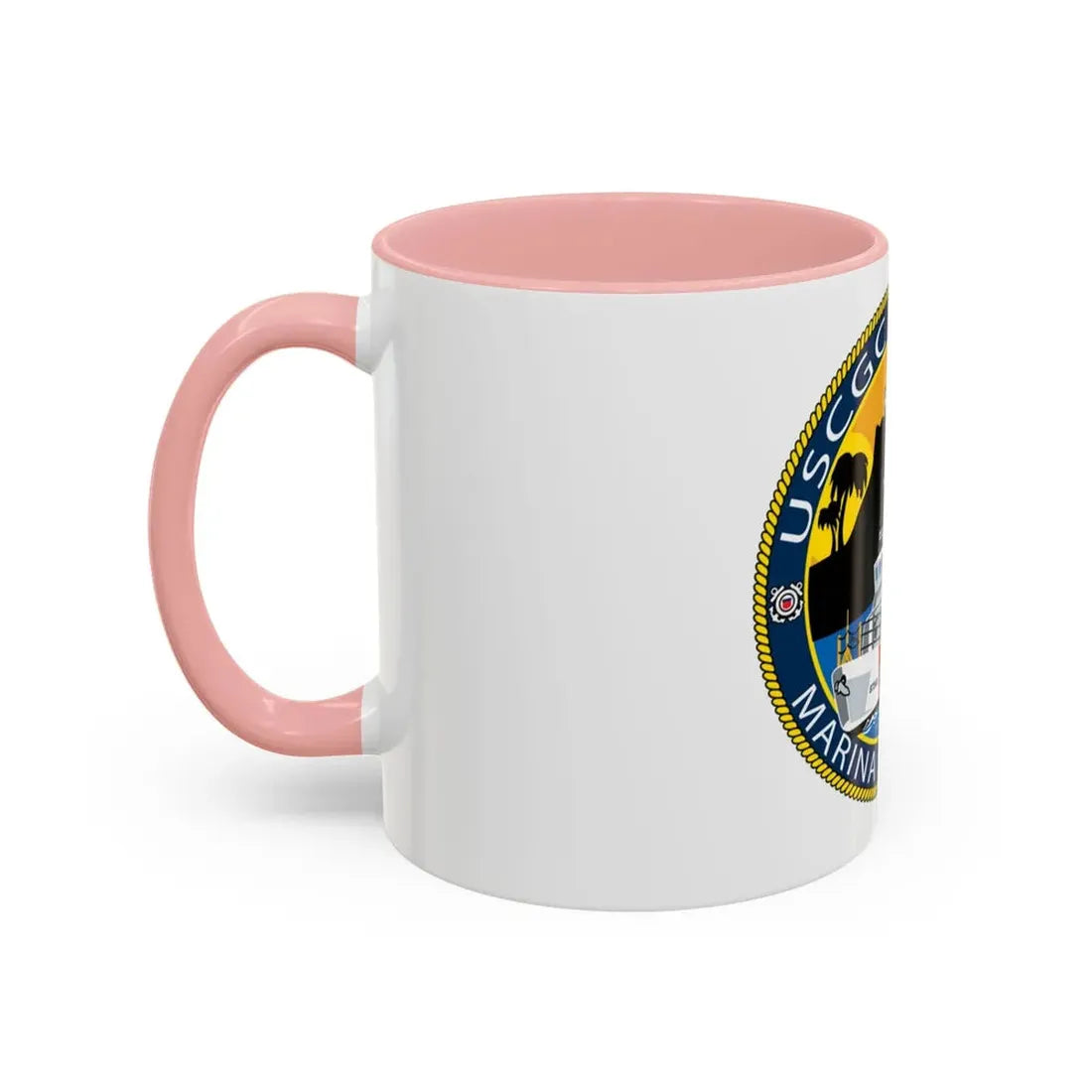 USCG Halibut Marina Del Ray CA (U.S. Coast Guard) Accent Coffee Mug - Go Mug Yourself