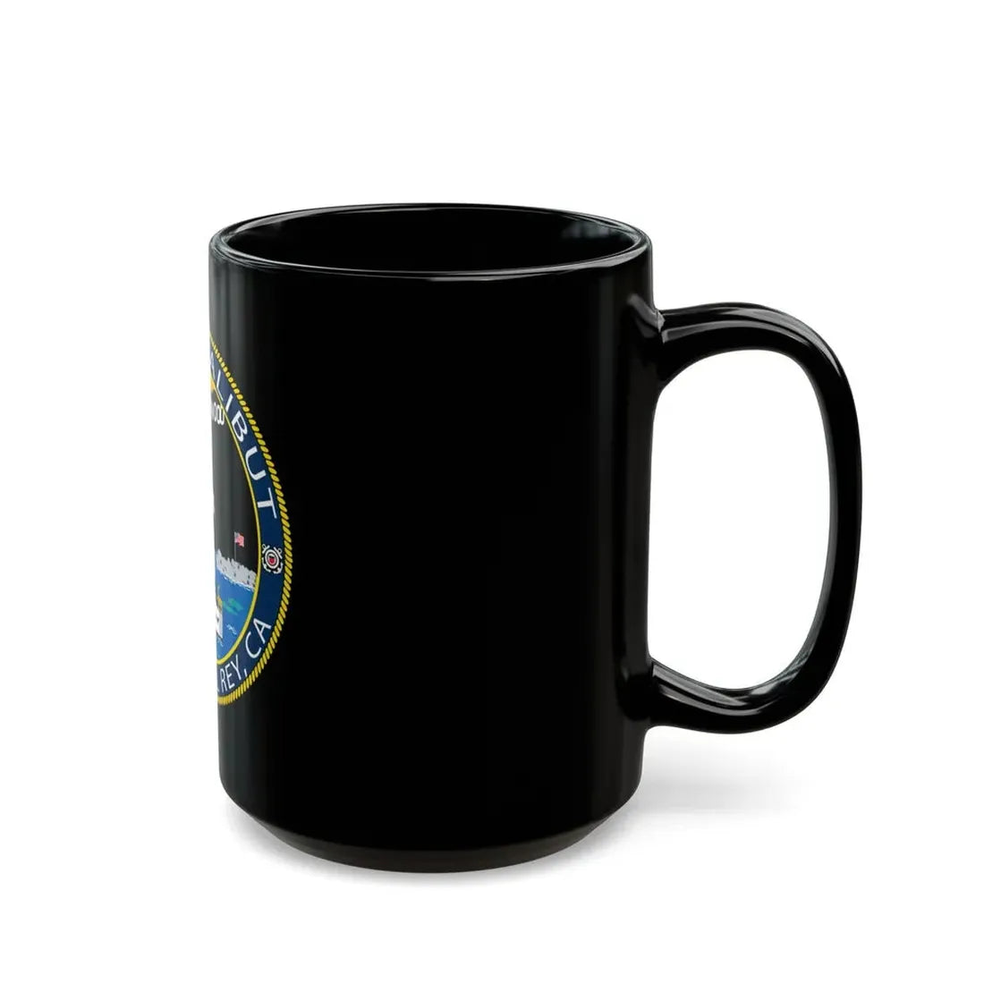 USCG Halibut Marina Del Ray CA (U.S. Coast Guard) Black Coffee Mug - Go Mug Yourself