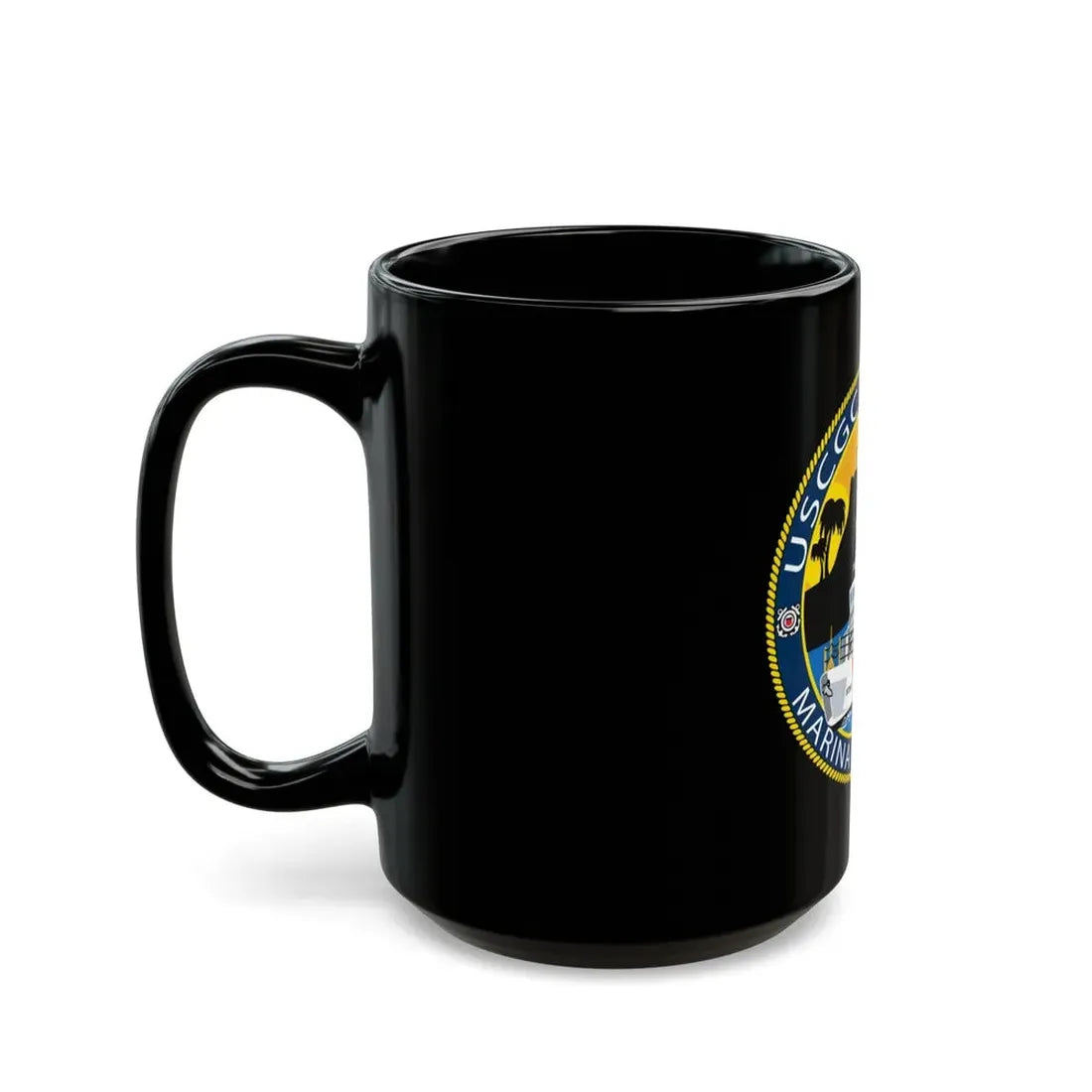 USCG Halibut Marina Del Ray CA (U.S. Coast Guard) Black Coffee Mug - Go Mug Yourself