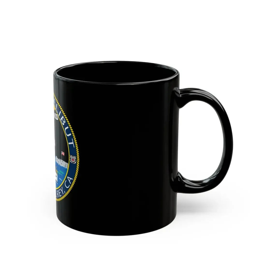 USCG Halibut Marina Del Ray CA (U.S. Coast Guard) Black Coffee Mug - Go Mug Yourself
