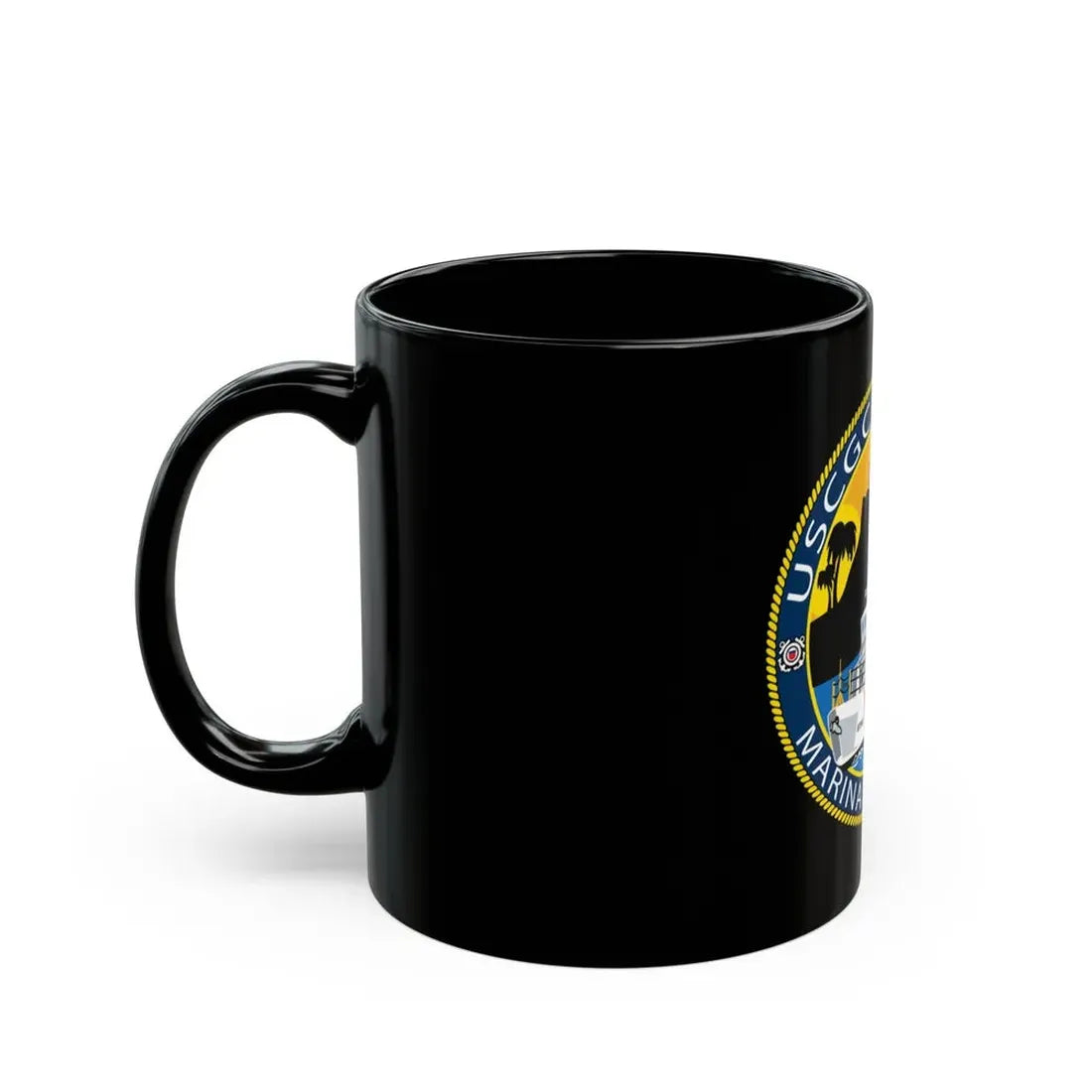USCG Halibut Marina Del Ray CA (U.S. Coast Guard) Black Coffee Mug - Go Mug Yourself