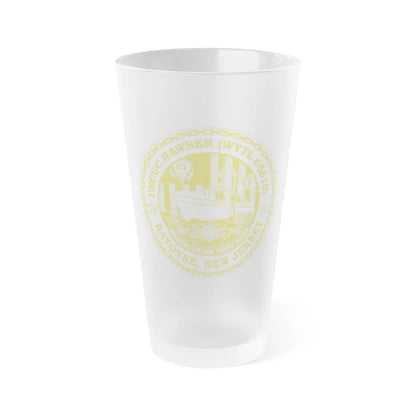 USCG Hawser WYTL 65610 Sim Gold (U.S. Coast Guard) Frosted Pint Glass 16oz-Go Mug Yourself