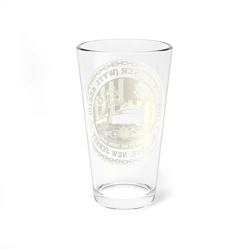 USCG Hawser WYTL 65610 Sim Gold (U.S. Coast Guard) Pint Glass 16oz-Go Mug Yourself