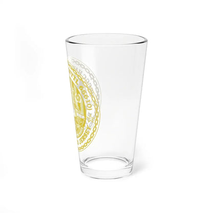 USCG Hawser WYTL 65610 Sim Gold (U.S. Coast Guard) Pint Glass 16oz-Go Mug Yourself