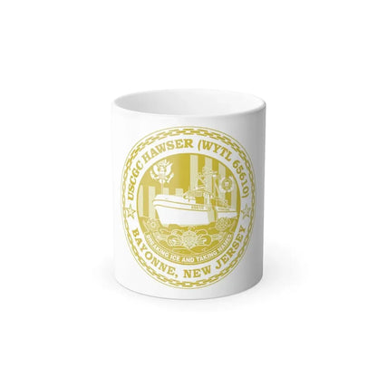USCG Hawser WYTL 65610 Sim Gold (U.S. Coast Guard) Color Changing Coffee Mug 11oz - Go Mug Yourself
