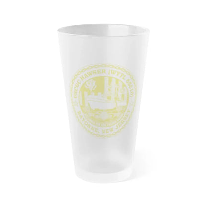 USCG Hawser WYTL 65610 Sim Gold (U.S. Coast Guard) Frosted Pint Glass 16oz Default Title - Go Mug Yourself