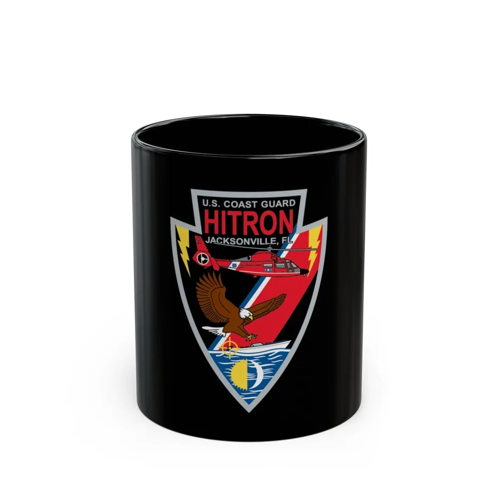 USCG HITRON Jax FL (U.S. Coast Guard) Black Coffee Mug-11oz-Go Mug Yourself