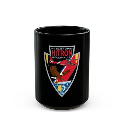 USCG HITRON Jax FL (U.S. Coast Guard) Black Coffee Mug-15oz-Go Mug Yourself