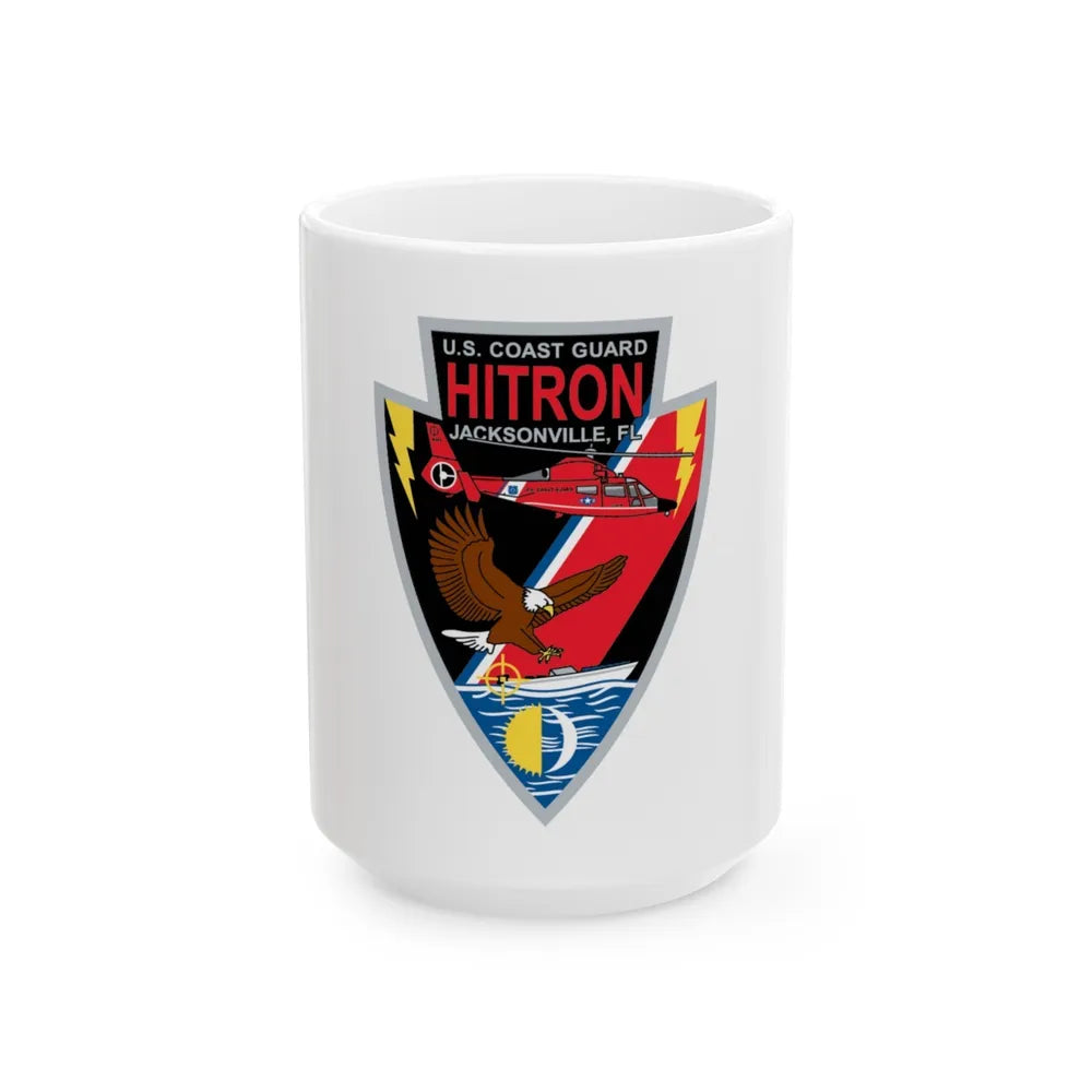 USCG HITRON Jax FL (U.S. Coast Guard) White Coffee Mug-15oz-Go Mug Yourself