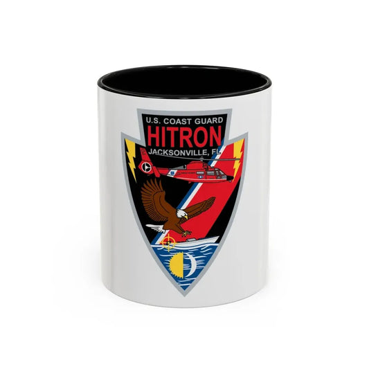 USCG HITRON Jax FL (U.S. Coast Guard) Accent Coffee Mug 11oz Black - Go Mug Yourself
