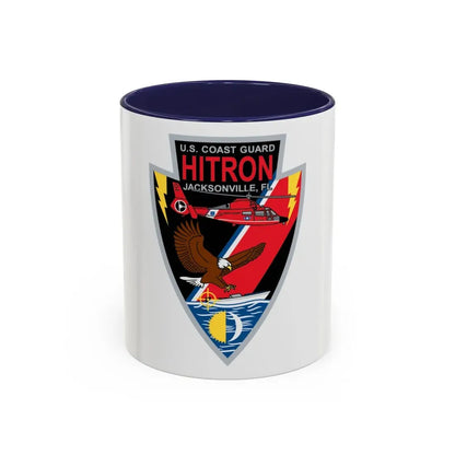 USCG HITRON Jax FL (U.S. Coast Guard) Accent Coffee Mug 11oz Navy - Go Mug Yourself