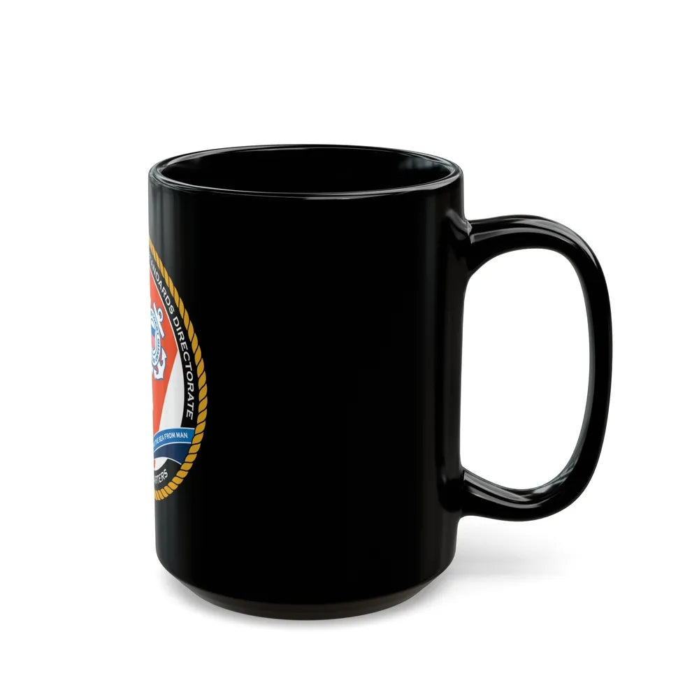 USCG HQ CG ENG 1 Comm Reg Stnd Dlr (U.S. Coast Guard) Black Coffee Mug-Go Mug Yourself