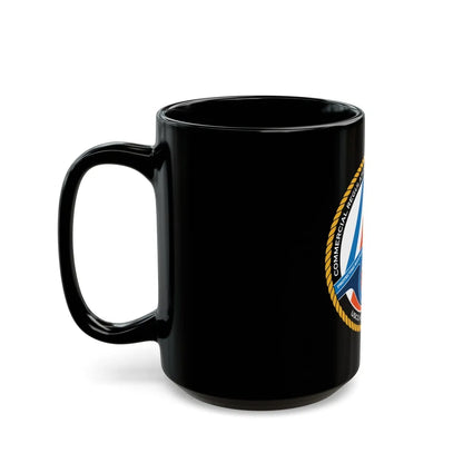 USCG HQ CG ENG 1 Comm Reg Stnd Dlr (U.S. Coast Guard) Black Coffee Mug-Go Mug Yourself