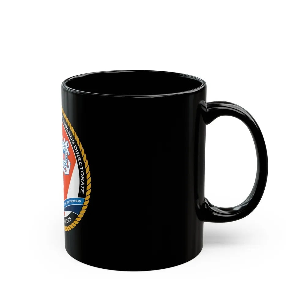 USCG HQ CG ENG 1 Comm Reg Stnd Dlr (U.S. Coast Guard) Black Coffee Mug-Go Mug Yourself