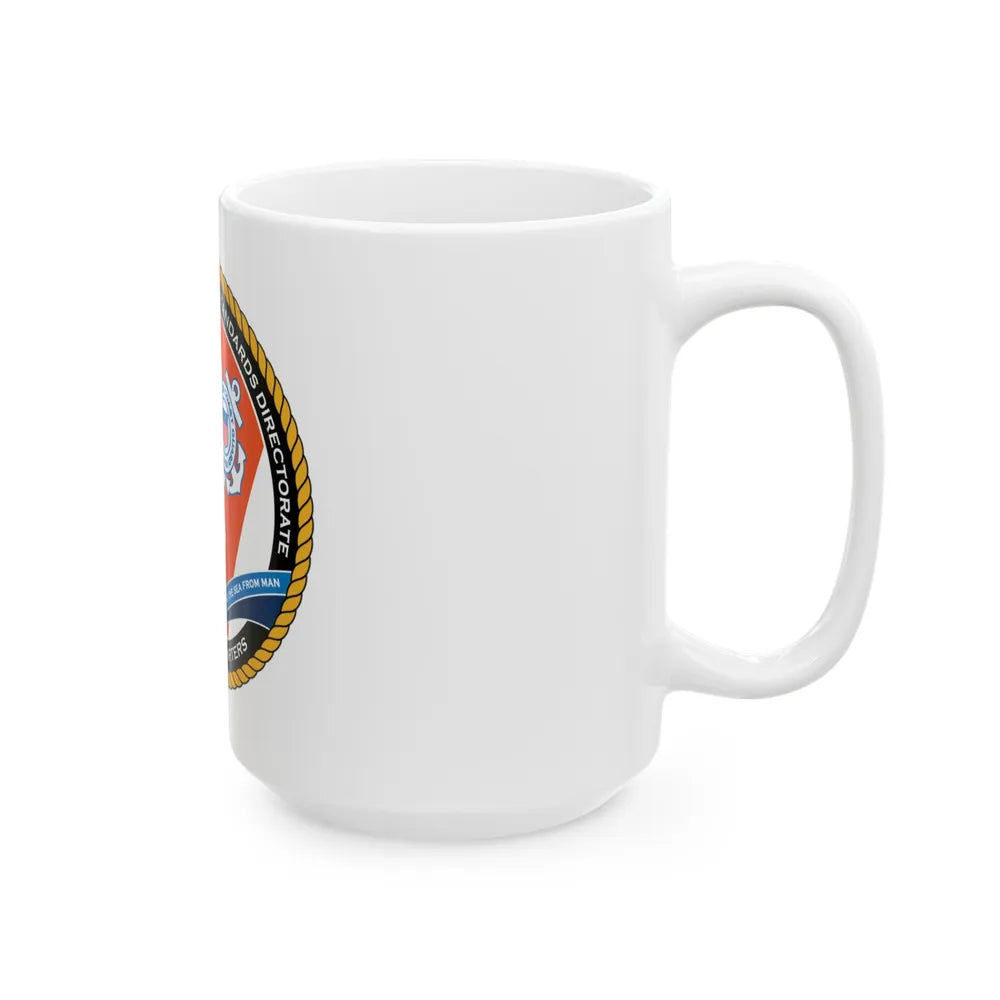 USCG HQ CG ENG 1 Comm Reg Stnd Dlr (U.S. Coast Guard) White Coffee Mug-Go Mug Yourself