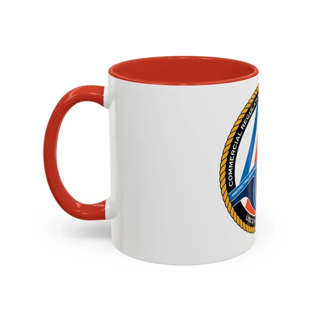 USCG HQ CG ENG 1 Comm Reg Stnd Dlr (U.S. Coast Guard) Accent Coffee Mug - Go Mug Yourself