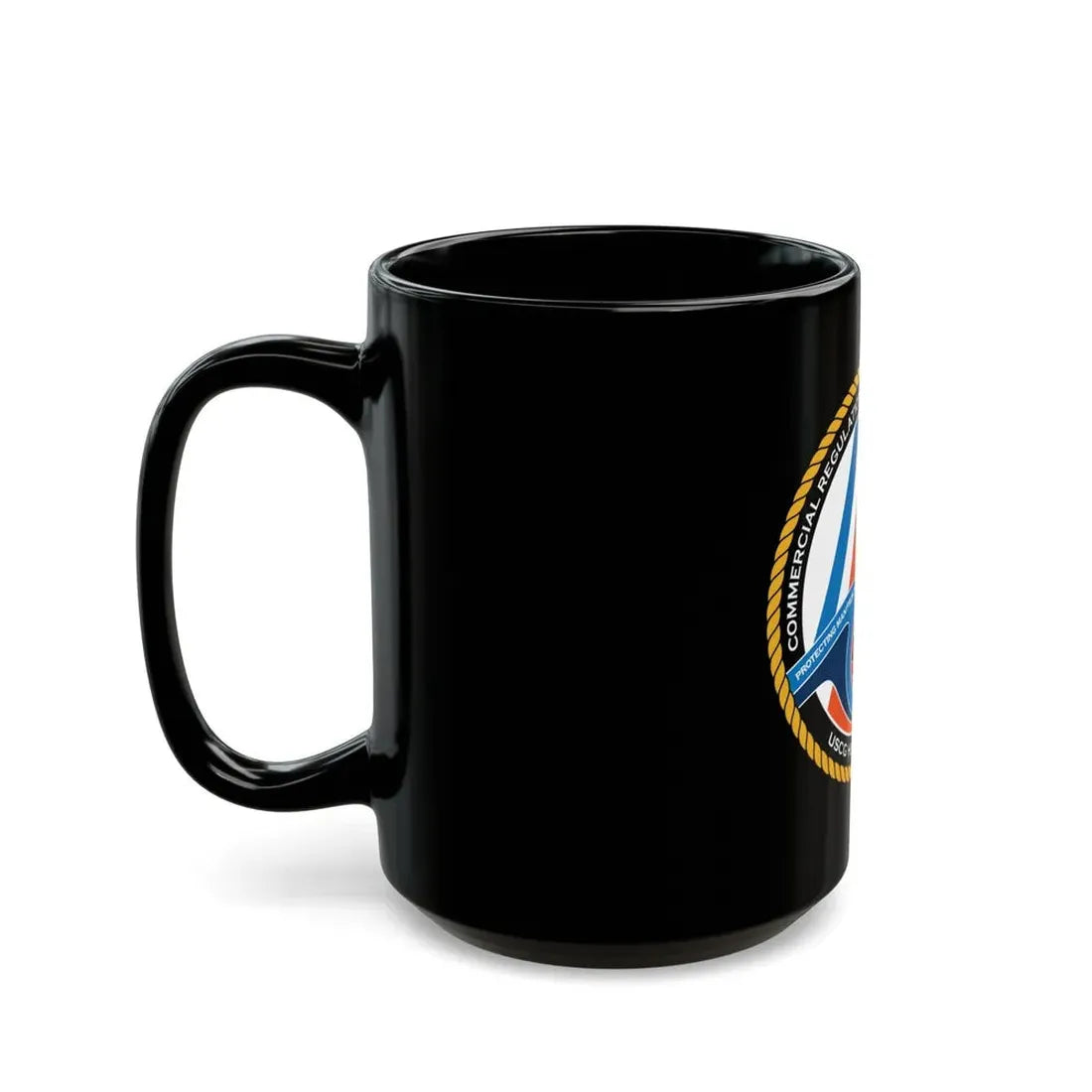 USCG HQ CG ENG 1 Comm Reg Stnd Dlr (U.S. Coast Guard) Black Coffee Mug - Go Mug Yourself