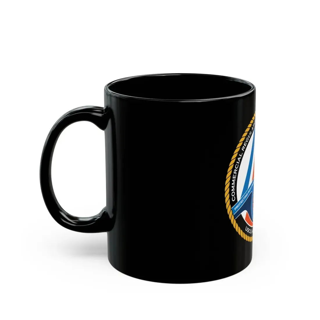 USCG HQ CG ENG 1 Comm Reg Stnd Dlr (U.S. Coast Guard) Black Coffee Mug - Go Mug Yourself