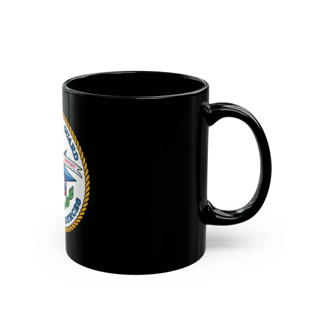 USCG Human Resources (U.S. Coast Guard) Black Coffee Mug-Go Mug Yourself