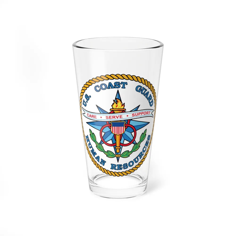 USCG Human Resources (U.S. Coast Guard) Pint Glass 16oz-16oz-Go Mug Yourself