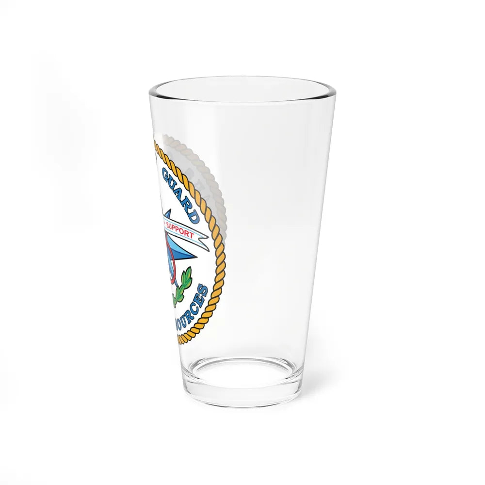 USCG Human Resources (U.S. Coast Guard) Pint Glass 16oz-Go Mug Yourself