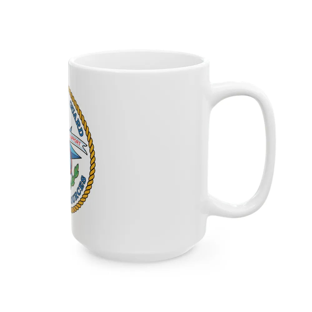 USCG Human Resources (U.S. Coast Guard) White Coffee Mug-Go Mug Yourself