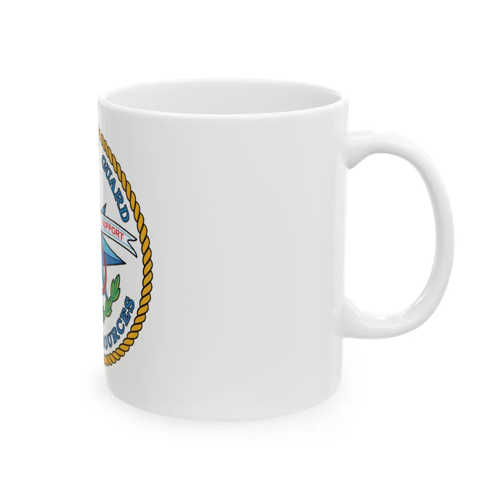 USCG Human Resources (U.S. Coast Guard) White Coffee Mug-Go Mug Yourself