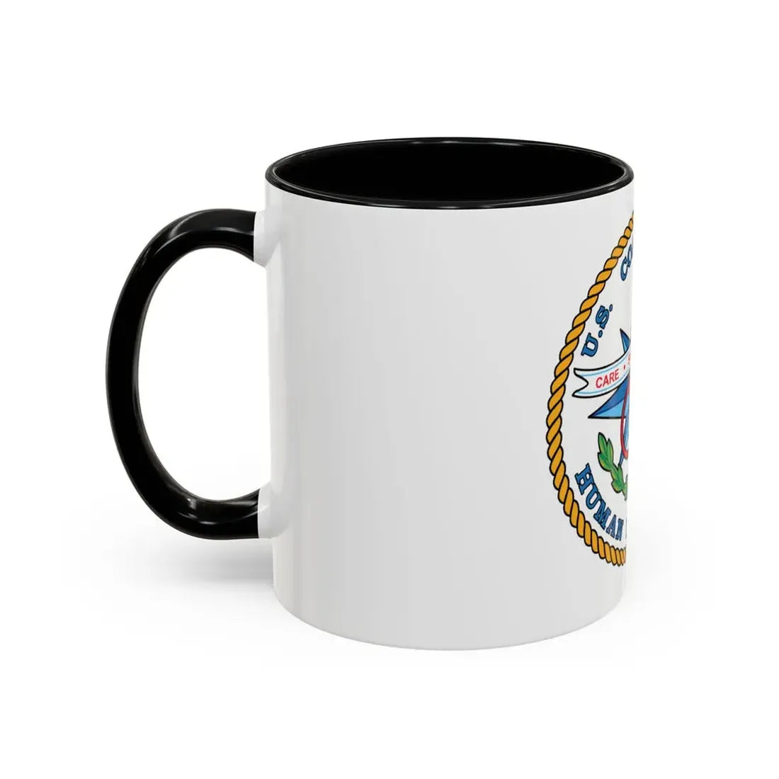 USCG Human Resources (U.S. Coast Guard) Accent Coffee Mug - Go Mug Yourself