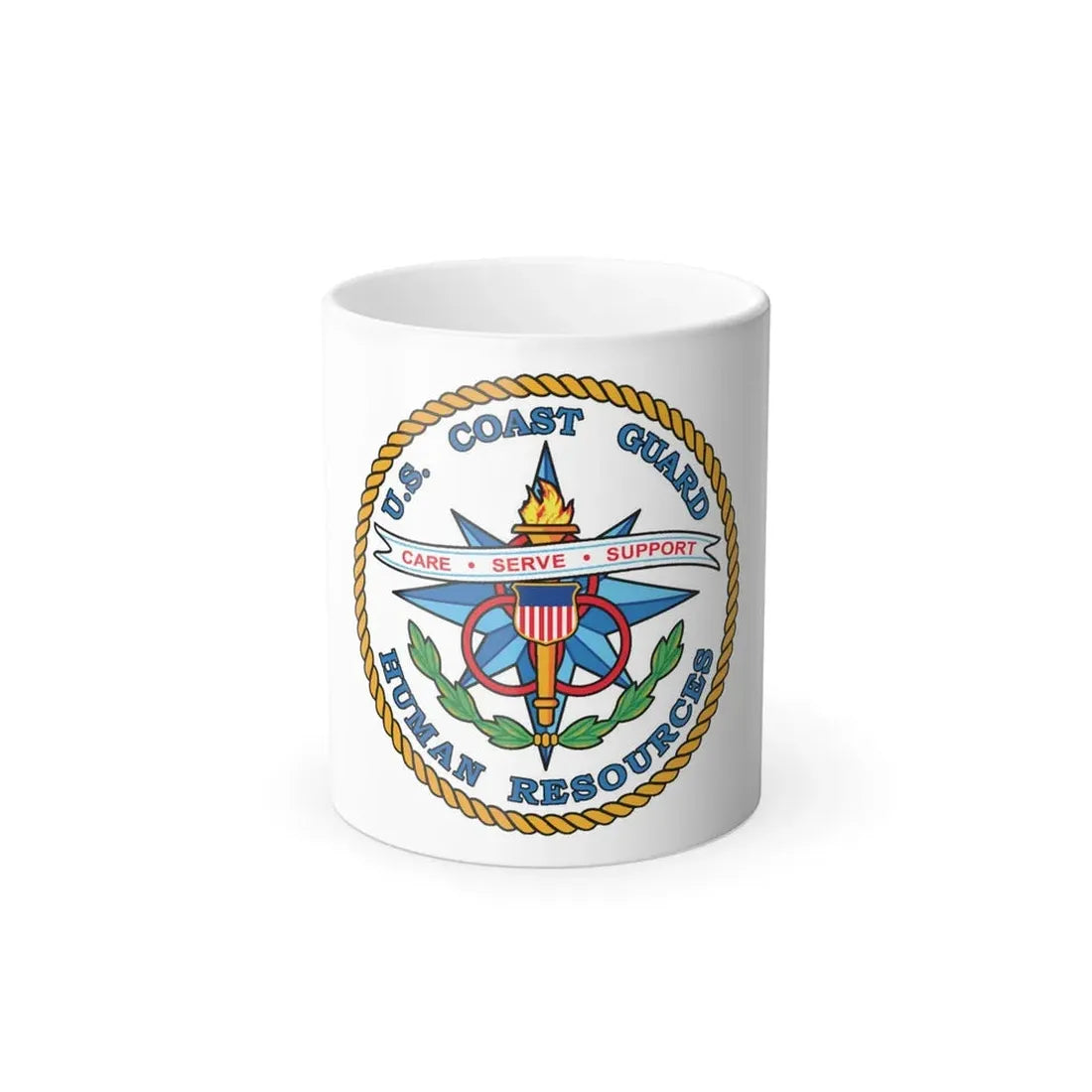 USCG Human Resources (U.S. Coast Guard) Color Changing Coffee Mug 11oz - Go Mug Yourself