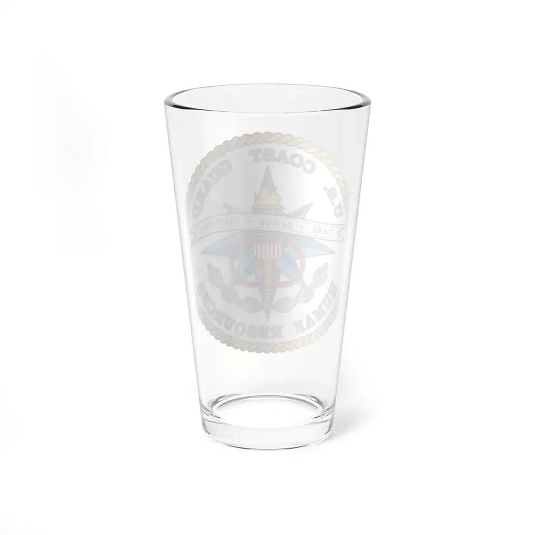 USCG Human Resources (U.S. Coast Guard) Pint Glass 16oz - Go Mug Yourself