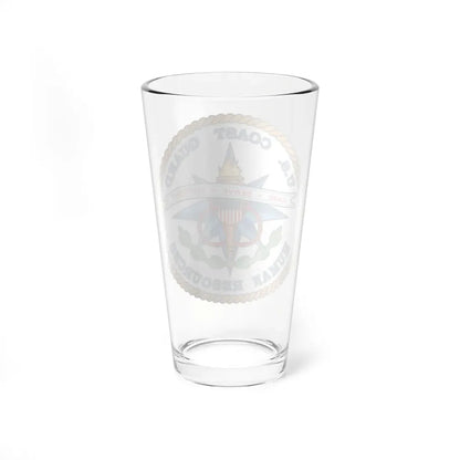 USCG Human Resources (U.S. Coast Guard) Pint Glass 16oz - Go Mug Yourself