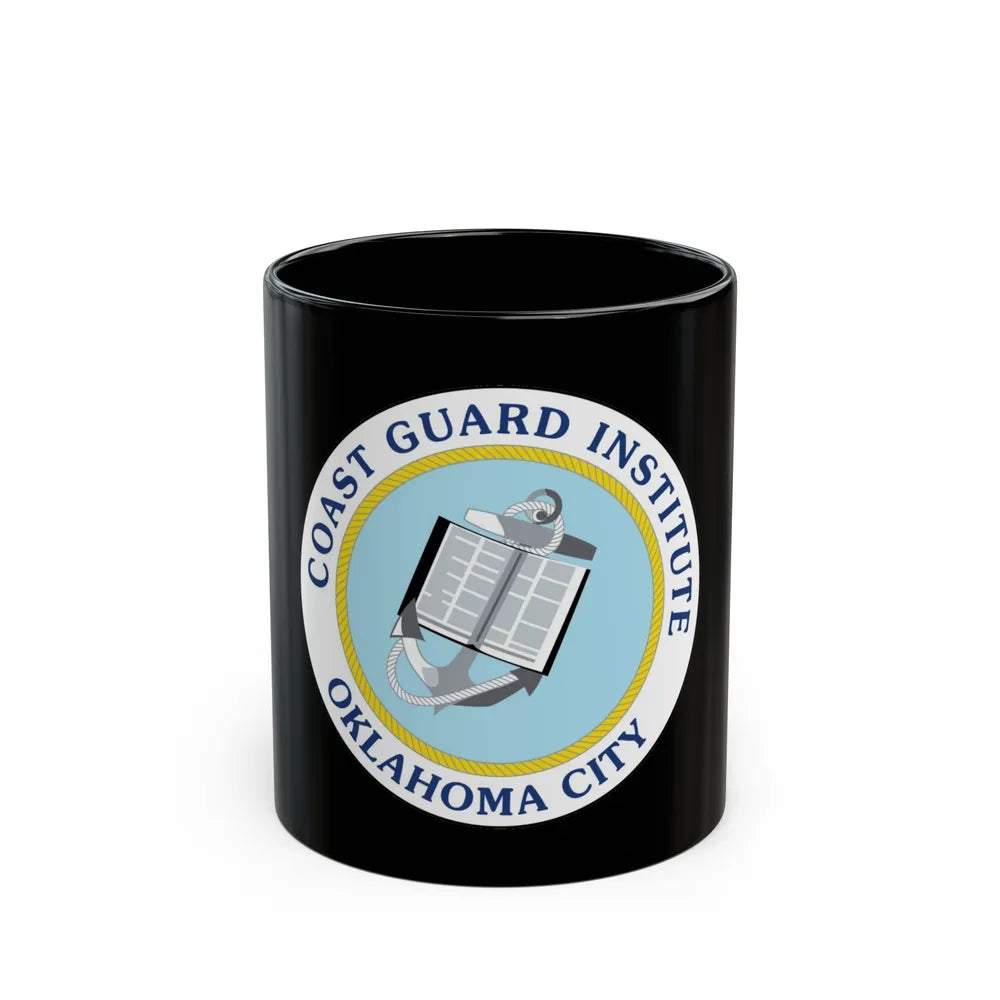 USCG Institute Oklahoma City 2 (U.S. Coast Guard) Black Coffee Mug-11oz-Go Mug Yourself