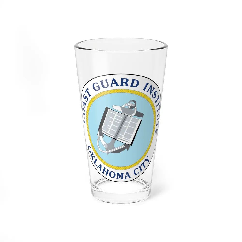 USCG Institute Oklahoma City 2 (U.S. Coast Guard) Pint Glass 16oz-16oz-Go Mug Yourself