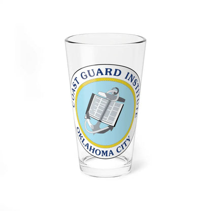 USCG Institute Oklahoma City 2 (U.S. Coast Guard) Pint Glass 16oz-16oz-Go Mug Yourself