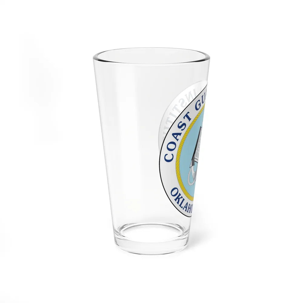 USCG Institute Oklahoma City 2 (U.S. Coast Guard) Pint Glass 16oz-Go Mug Yourself