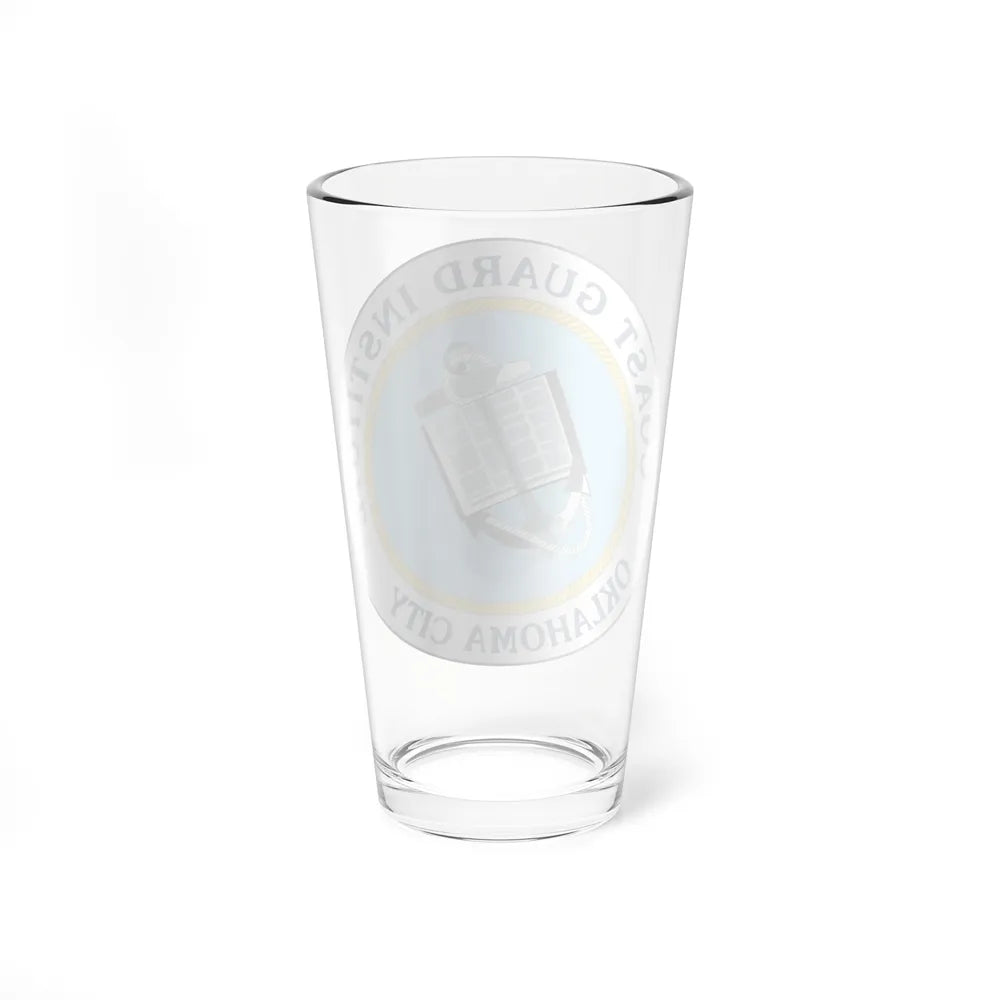 USCG Institute Oklahoma City 2 (U.S. Coast Guard) Pint Glass 16oz-Go Mug Yourself