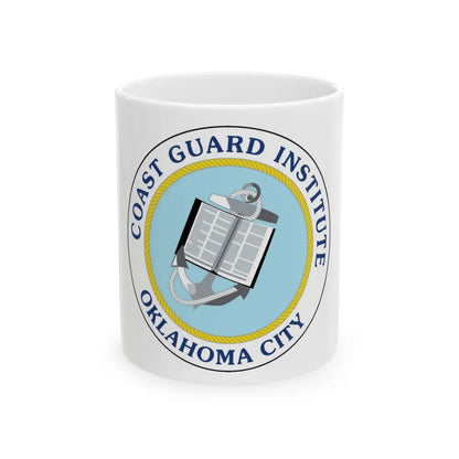 USCG Institute Oklahoma City 2 (U.S. Coast Guard) White Coffee Mug-11oz-Go Mug Yourself