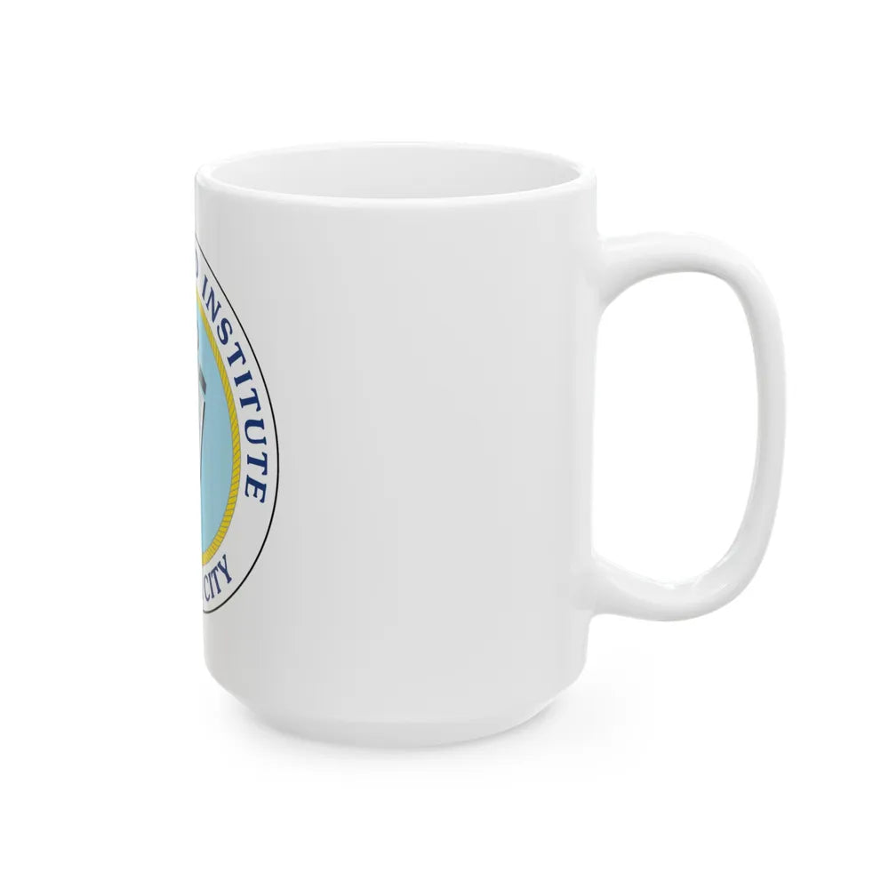 USCG Institute Oklahoma City 2 (U.S. Coast Guard) White Coffee Mug-Go Mug Yourself