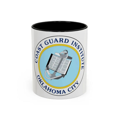 USCG Institute Oklahoma City 2 (U.S. Coast Guard) Accent Coffee Mug 11oz Black - Go Mug Yourself