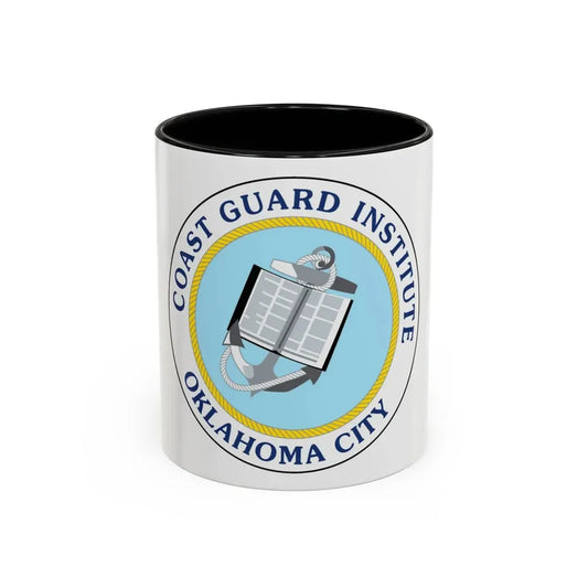 USCG Institute Oklahoma City 2 (U.S. Coast Guard) Accent Coffee Mug 11oz Black - Go Mug Yourself