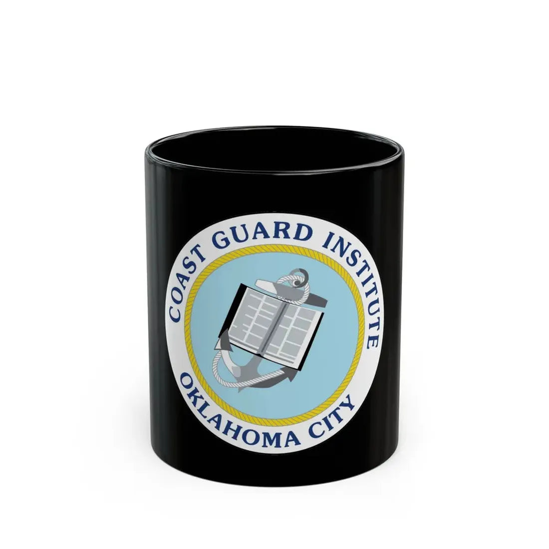 USCG Institute Oklahoma City 2 (U.S. Coast Guard) Black Coffee Mug 11oz - Go Mug Yourself
