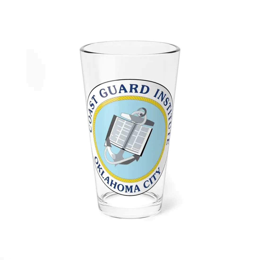 USCG Institute Oklahoma City 2 (U.S. Coast Guard) Pint Glass 16oz 16oz - Go Mug Yourself