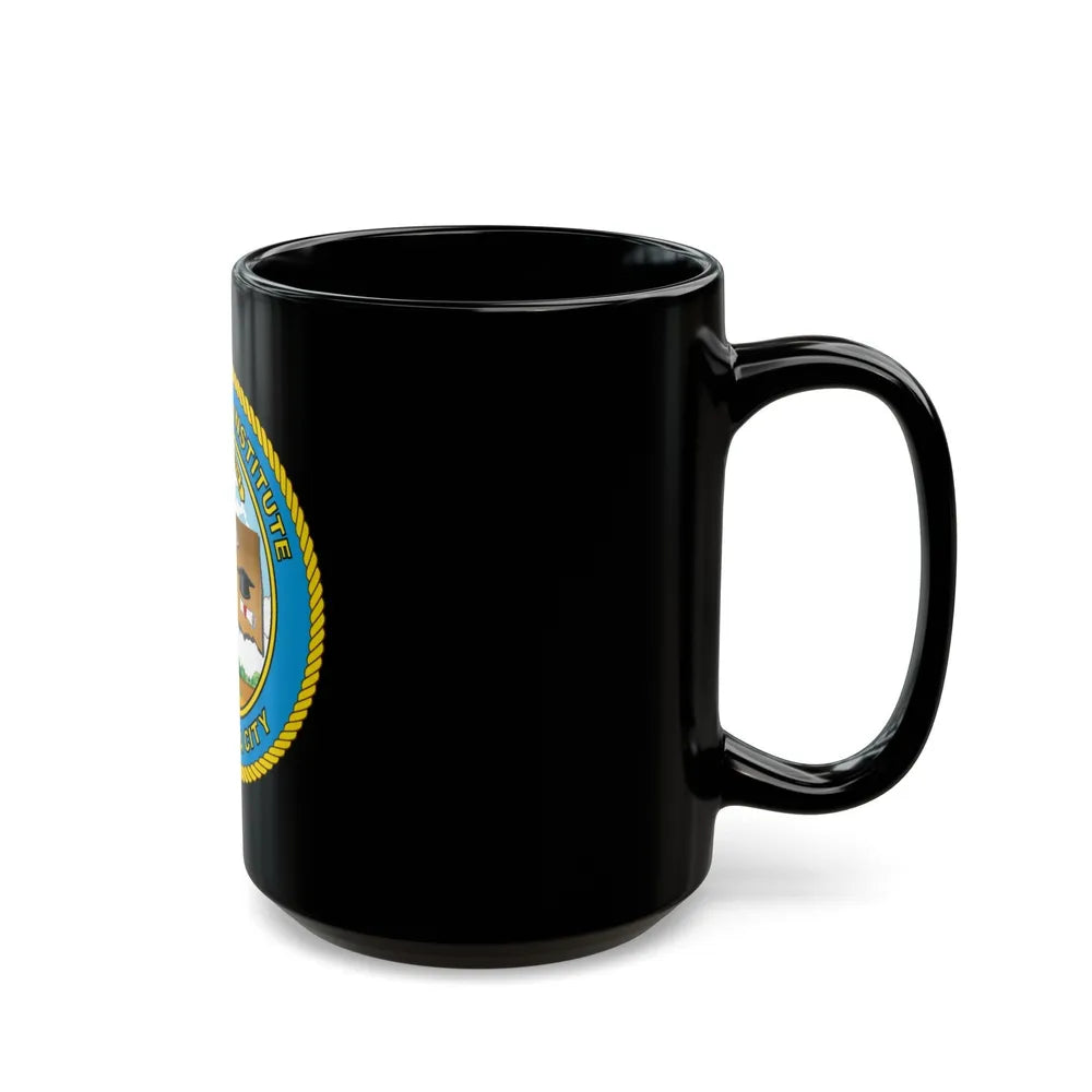 USCG Institute Oklahoma City (U.S. Coast Guard) Black Coffee Mug-Go Mug Yourself