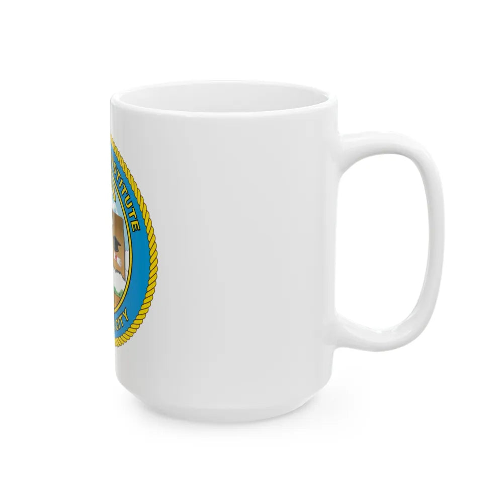 USCG Institute Oklahoma City (U.S. Coast Guard) White Coffee Mug-Go Mug Yourself